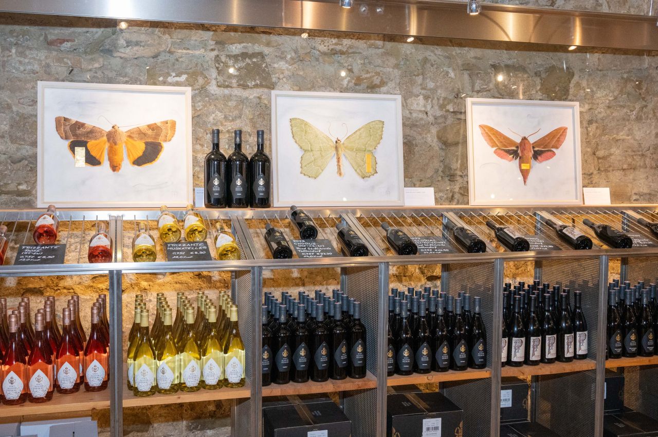 Ausstellung in der Vinothek des Stifts